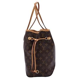 Louis Vuitton-Louis Vuitton Neverfull MM Tote in Brown Coated Canvas-Brown