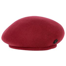 Béret Bonnie da Maison Michel em Lã Vermelha Vermelho