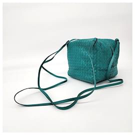 Bottega Veneta-Sac Croisé en Maille Bottega Veneta-Vert