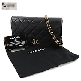 Chanel-Sac à épaule en chaîne Matelassé Chanel-Noir
