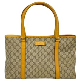 Gucci-Sac fourre-tout Gucci GG Supreme-Marron,Jaune