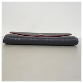 Louis Vuitton-Portefeuille Long Louis Vuitton en Marine Rouge-Rouge