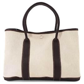 Hermès-Sac à main PM Hermes Garden 36-Marron,Autre