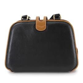 Céline-Sac à épaule en cuir Celine-Marron,Noir