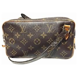 Louis Vuitton-Sac à bandoulière Marly Monogram Louis Vuitton-Marron