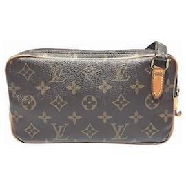 Louis Vuitton-Sac à bandoulière Marly Monogram Louis Vuitton-Marron