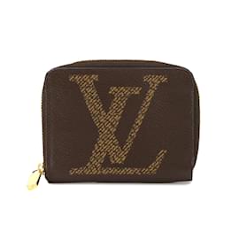 Louis Vuitton-Louis Vuitton Monogram Giant Zippy Coin Purse-Brown,Monogram