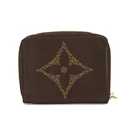 Louis Vuitton-Louis Vuitton Monogram Giant Zippy Coin Purse-Brown,Monogram