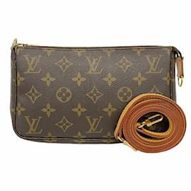 Louis Vuitton-Pochette Accessoires Monogram Louis Vuitton-Marron