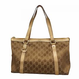 Gucci-Sac tote Gucci Abby 141470 en satin doré-Doré
