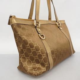 Gucci-Sac tote Gucci Abby 141470 en satin doré-Doré