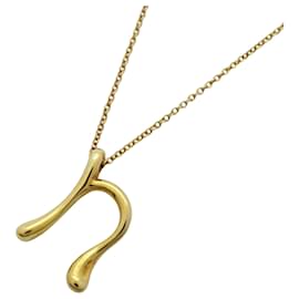 Tiffany & Co-Tiffany 18K Yellow Gold Initial "n" Necklace-Other