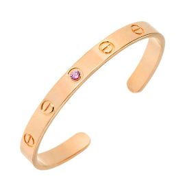 Bracciale Love Cartier in oro rosa con zaffiro D'oro