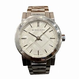 Relógio de quartzo Burberry BU9233 com mostrador branco para mulheres Outro