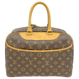 Louis Vuitton-Sac à main Deauville Monogram Louis Vuitton-Marron