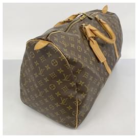Louis Vuitton-Sac Boston Keepall 55 Monogram Louis Vuitton-Marron