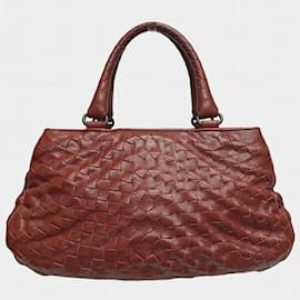 Bottega Veneta-Sac à main Intrecciato Bottega Veneta en Bordeaux-Bordeaux