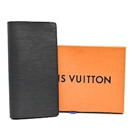 Louis Vuitton-Portefeuille long bi-fold Louis Vuitton Epi Brazza-Noir