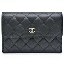 Chanel-Chanel Boy Chanel Matelassé Chaîne Portefeuille-Noir