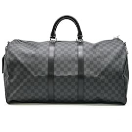 Louis Vuitton-Sac Boston Keepall 55 Bandoulière Epi Louis Vuitton-Noir