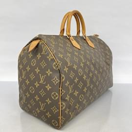 Louis Vuitton-Louis Vuitton Monogram Speedy 40 Handbag-Brown