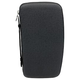Louis Vuitton-Organisateur de portefeuille long Louis Vuitton Taiga-Gris