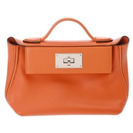 Hermès-Sac à main Hermes Van Quatre Mini-Orange