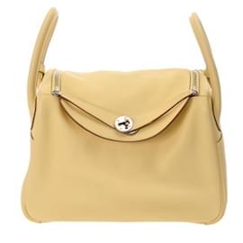 Hermès-Sac à main Hermes Lindy 30-Jaune