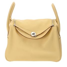 Hermès-Sac à main Hermes Lindy 30-Jaune