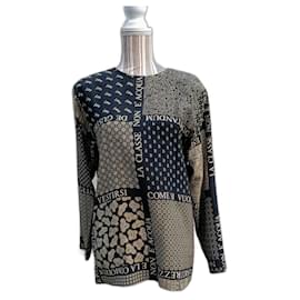 Moschino-Moschino vintage shirt 1980s-Black