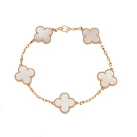 Van Cleef & Arpels-Bracelet charm Vintage Alhambra de Van Cleef & Arpels-Doré