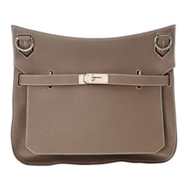 Hermès-Sac à épaule Hermes Gypsiere 34-Taupe