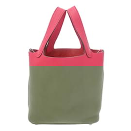Hermès-Sac à main Hermes Picotin Lock PM-Rouge