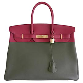 Hermès-Hermes Birkin 35 ruby bag-Red