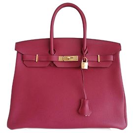 Hermès Sac Hermes Birkin 35 rubis Rouge