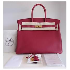Hermès-Hermes Birkin 35 ruby bag-Red