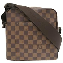 Louis Vuitton-Sac à épaule Louis Vuitton Olaf PM Damier-Marron,Damier ebène