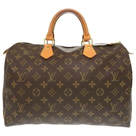Louis Vuitton-Sac à main Louis Vuitton Speedy 35 Monogram-Marron