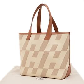 Hermès-Sac tote GM Hermes Ambier-Marron,Autre