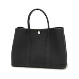 Hermès-Sac Tote Hermes Garden Party TPM 30-Noir