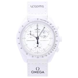 Omega-OMEGA x Swatch Snoopy Mission to the Moon Phase Speedmaster Quartz Wristwatch-Other