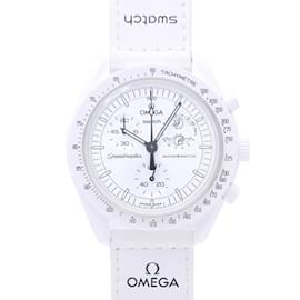 Omega-OMEGA x Swatch Snoopy Mission to the Moon Phase Speedmaster Quartz Wristwatch-Other