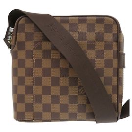 Borsa a Spalla Louis Vuitton Olaf PM Damier Marrone Damier ebene