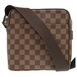 Louis Vuitton-Sac à épaule Louis Vuitton Olaf PM Damier-Marron,Damier ebène