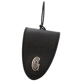 Goyard Black Leather Handbag Charm Black