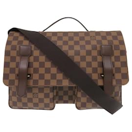 Louis Vuitton-Sac à épaule Damier Broadway Louis Vuitton-Marron