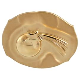 Hermès-Hermes Shooting Star Metal Gold Belt Buckle-Golden