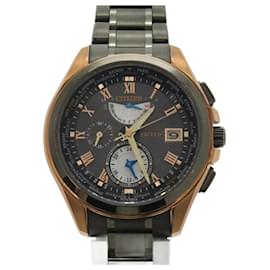 Citizens of Humanity-Citizen Exceed H820-T021387 Titanium Grey Radio Solar Watch-Other