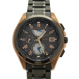 Citizens of Humanity-Citizen Exceed H820-T021387 Titanium Grey Radio Solar Watch-Other