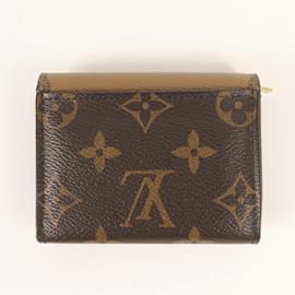 Louis Vuitton-Portefeuille Zoe Monogram Géant Rétro Louis Vuitton-Marron,Beige